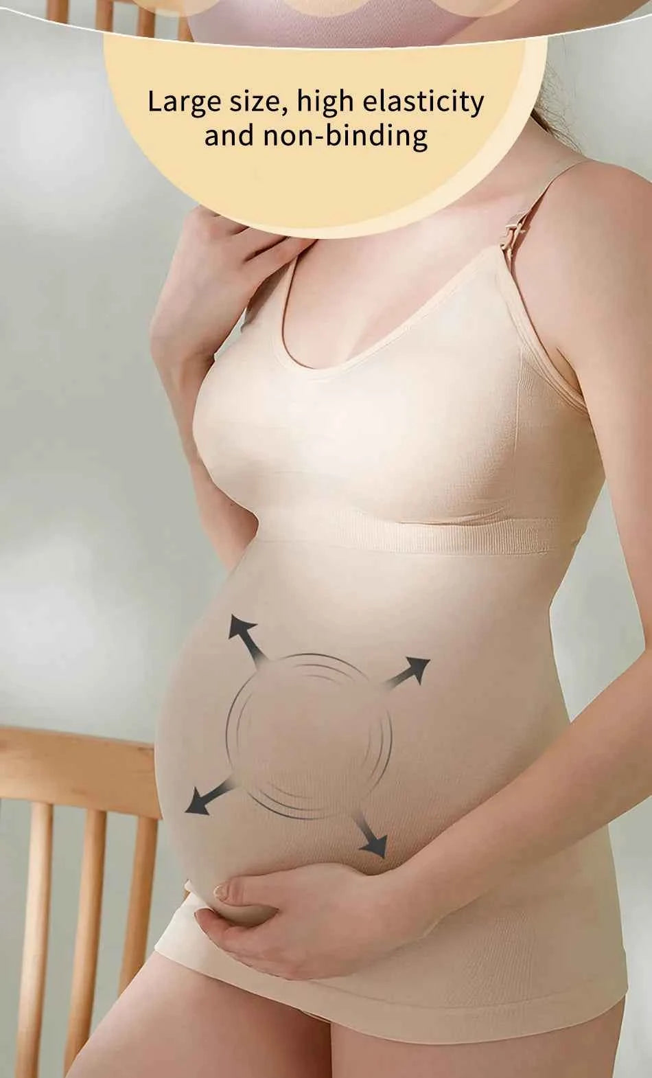 Maternity Breastfeeding Bra Tank Tops Women Comfortable Pressure Reducing Adjustable Shoulder Straps Anti Sagging Pregnant Bra