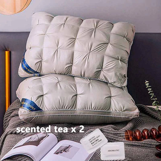 2-Piece Sleep Pillow Set, Soft Supportive Bed Pillows, Suitable for Back, Stomach, or Side Sleeping Luxury Hotel Pillows