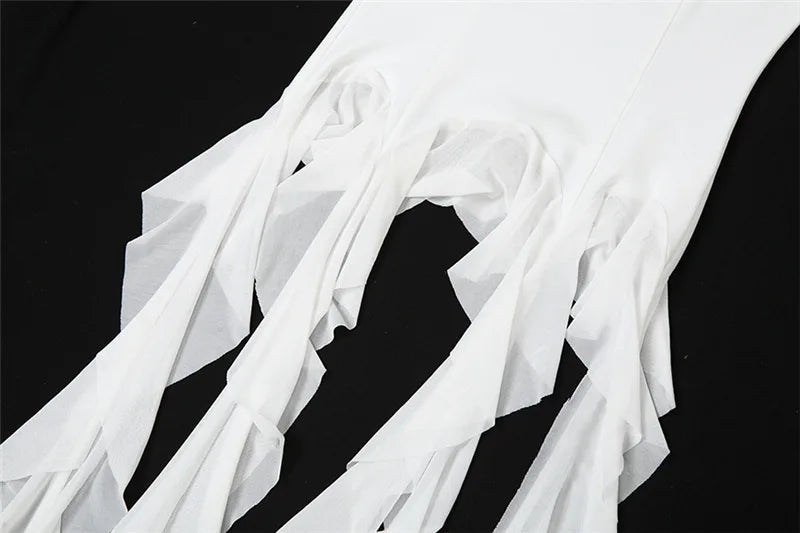 Sexy Off Shoulder Crop Tops Spring Summer Halter Sleeveless Streetwear Y2K White Solid Tank Top Casual Evening Party Club Tees SS69