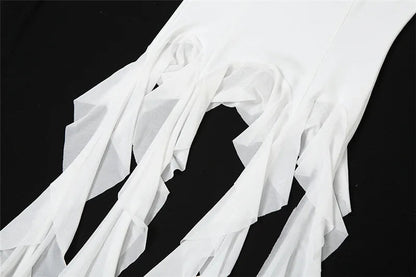 Sexy Off Shoulder Crop Tops Spring Summer Halter Sleeveless Streetwear Y2K White Solid Tank Top Casual Evening Party Club Tees SS69