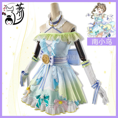 COS-KiKi Anime Lovelive Aqours Tojo Nozomi/Nishikino Maki All Members Fireworks Awakening Lolita Singing Suit Cosplay Costume SS69