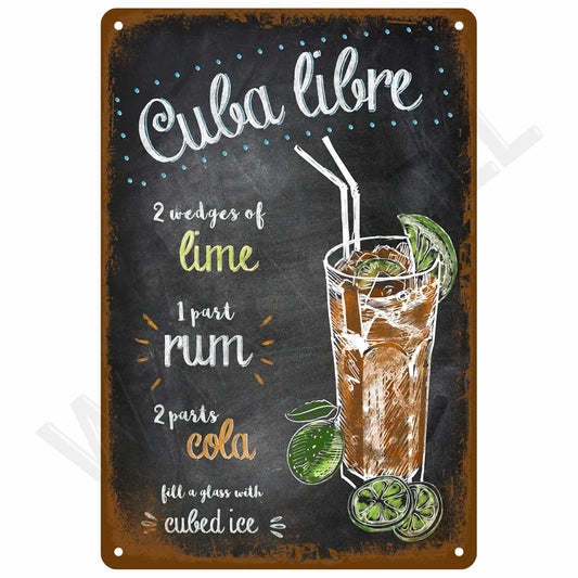 SS69 Retro Metal Tin Sign 20x30cm Vintage Wall Art for Home Bar Decor