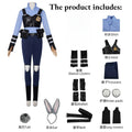 Zootopia Judy Hopps Police Uniform | Kids Adults Cute Cosplay Costume, Halloween Carnival Themed Party Outfit