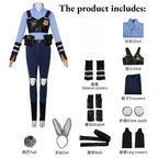 Zootopia Judy Hopps Police Uniform | Kids Adults Cute Cosplay Costume, Halloween Carnival Themed Party Outfit