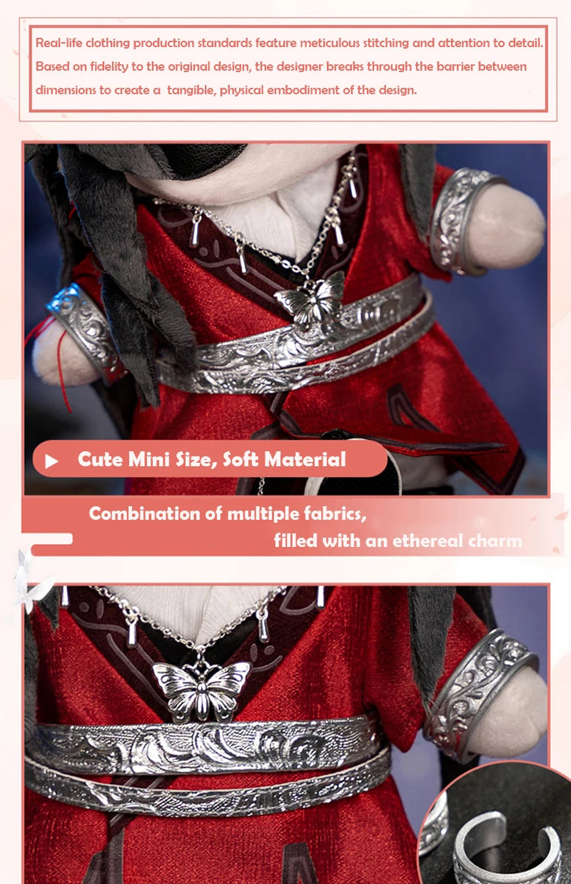 Anime Tian Guan Ci Fu Xie Lian Plush Doll TGCF Stuffed Toy Plushies Heaven Official’s Blessing Change Suit Dress Up Toy 20cm SS69