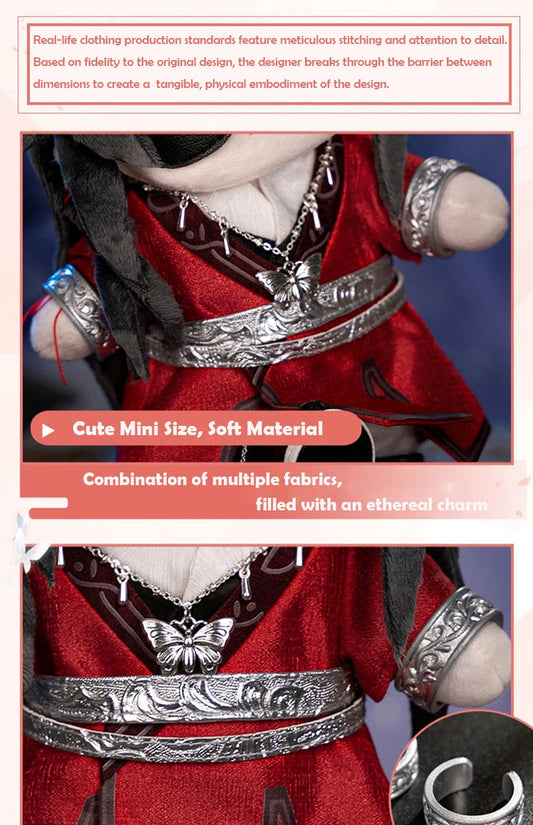 Anime Tian Guan Ci Fu Xie Lian Plush Doll TGCF Stuffed Toy Plushies Heaven Official’s Blessing Change Suit Dress Up Toy 20cm SS69