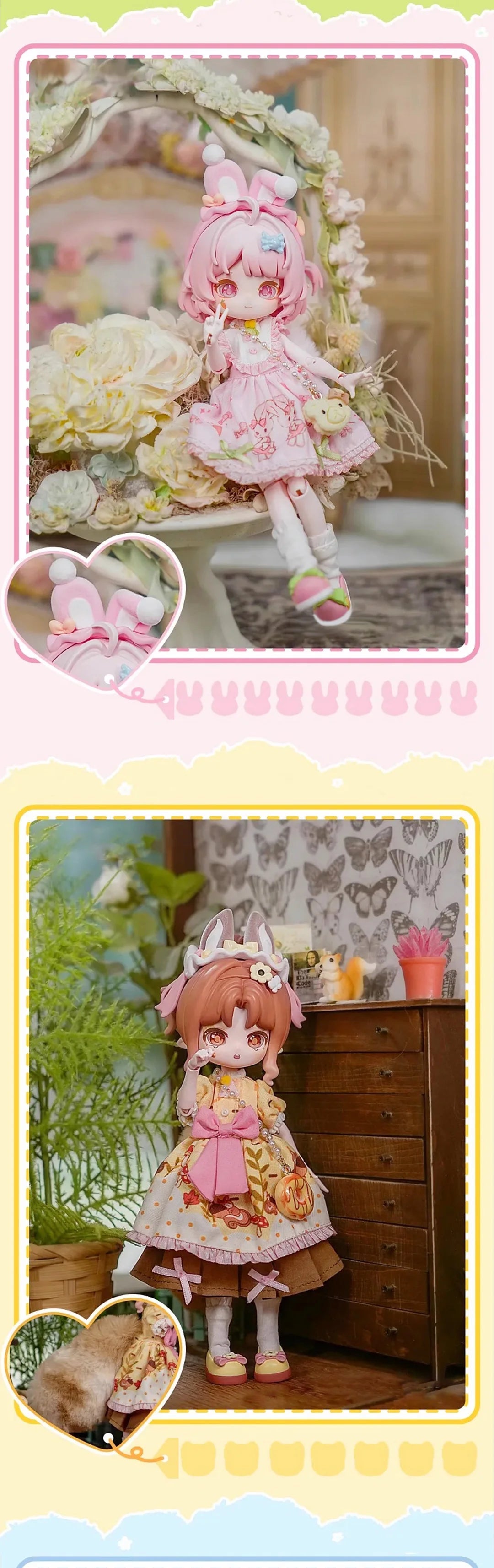 New Come4free Miniy The Jungle Book Series Ob11 1/12 Bjd 20cm Movable joint doll Anime Figures Dolls Mystery Box Boy Girls Gifts SS69