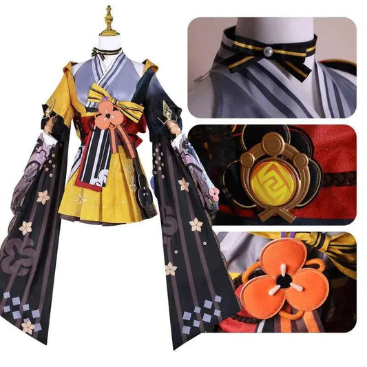 Chiori Cosplay Costume Wigs Boots Shoes Metal Accessories Women Costume Full Set Carnival Party Costume