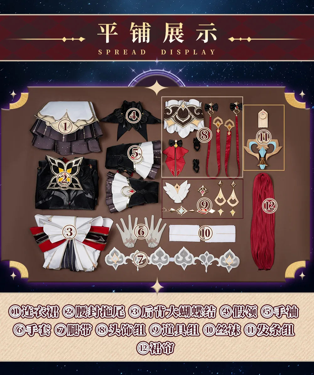 Impact Sandrone The Marionette Cosplay Costume Game Model Outfit New Women Dress Halloween Role Play Clothes Onicos