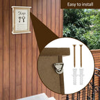 Wooden Wall Key Holder Cabinet with 6 Hooks