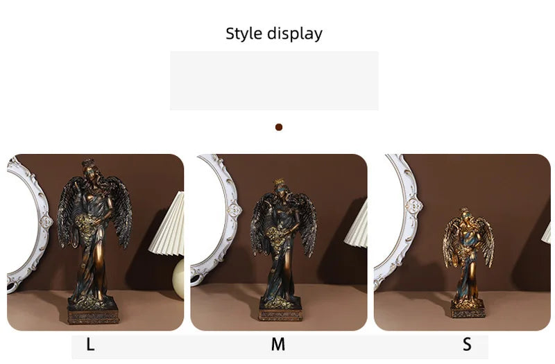 Greek Goddess of Fortune Resin Figurine - Antique Style Home Decor