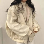 Smvp Winter Thicken Warm Parkas Women Fashion Double Sided Hooded Fleece Coat Ladies Korean Loose Long Sleeve Zip Up Jackets