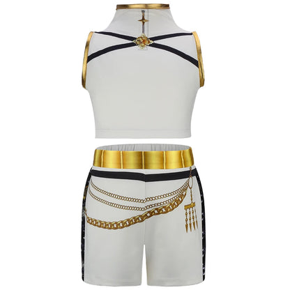 SS69 Anime Movie Cosplay Costume Set for Girls Cotton Polyester Dress Pants