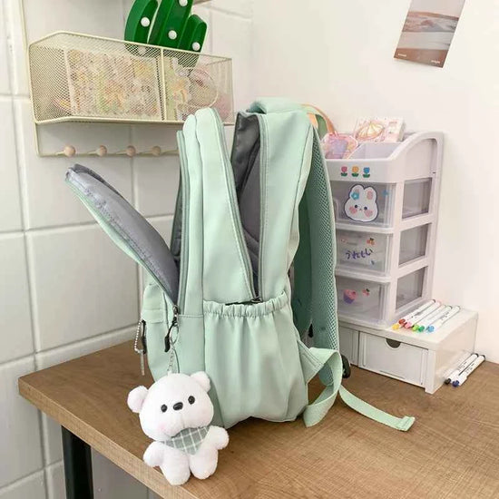 New Female Fashion Men High Capacity Waterproof College Backpack Trendy Women Laptop School Bags Cute Girl Travel Book Bag Cool