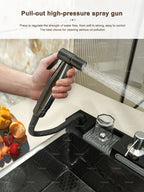 TELISIYAC Stainless Steel Waterfall Kitchen Sink - Large Single Bowl
