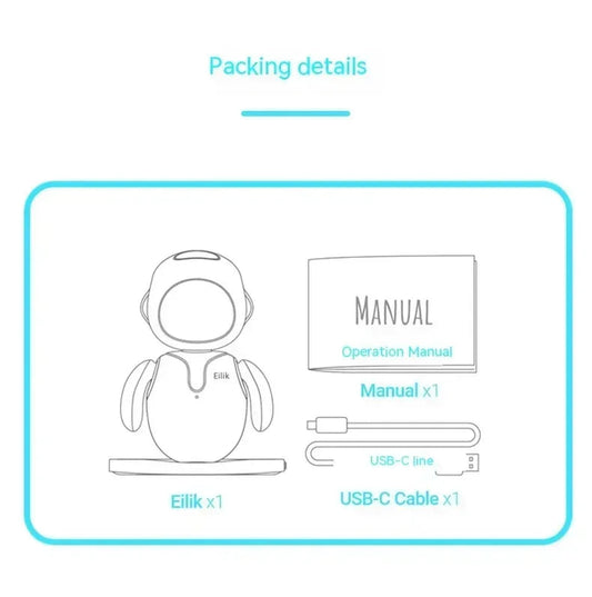 Eilik Robot Emotional Interaction Smart Companion Pet Robot Electronic Creative Custom Desktop Companion Christmas Toys Gifts SS69