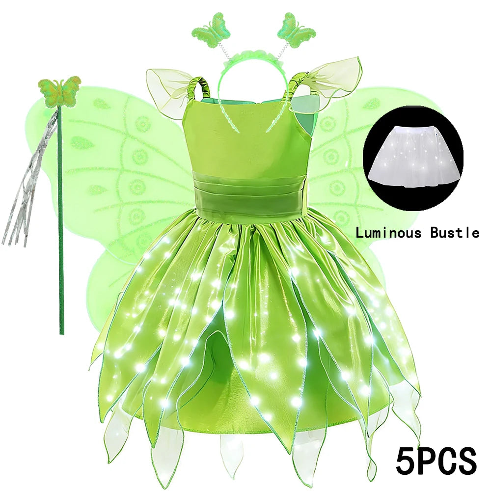 DOCHEER Girls Flower Fairy Princess Dress with Wings