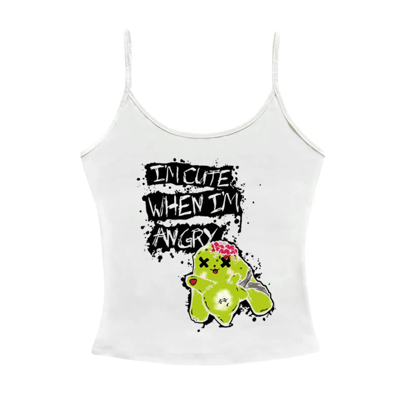 Crop Top Sexys 2000s Y2k Tops With Suspenders Corset Top for Women Harajuku Aesthetic Clothing Women's Cropped Tanks & Camis Emo SS69 11.69 White2 / S