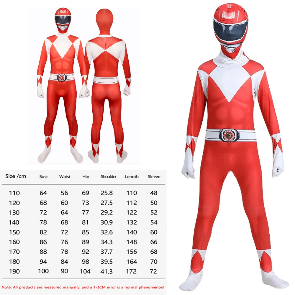 Samurai Sentai Shinkenger Cosplay Jumpsuit & Mask Set for Adults