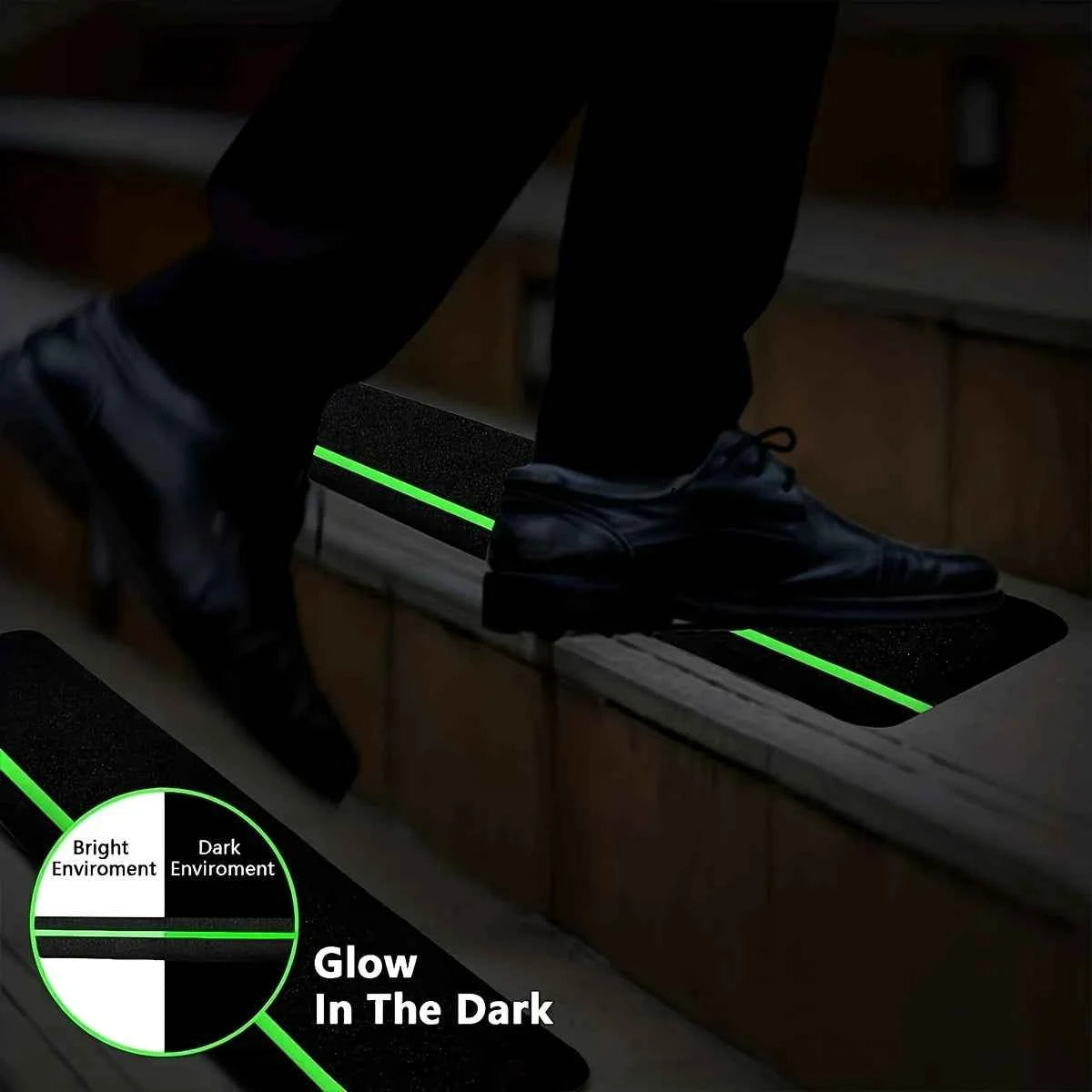 Luminous Anti-Slip Traction Tape Outdoor/Indoor Stair Step Anti-Slip Tape Stair Tread Waterproof Anti-Slip Tape