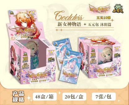 Goddess Story Collection Cards Board Playing Games Carts Paper Kids Toys Anime Gift Table Christmas Brinquedo