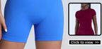 HISTELLO Impact Shorts 4.5" Women Fitness Sports Biker Shorts Low Waist Gym Short Workout Scrunch Butt Yoga Seamless Leggings