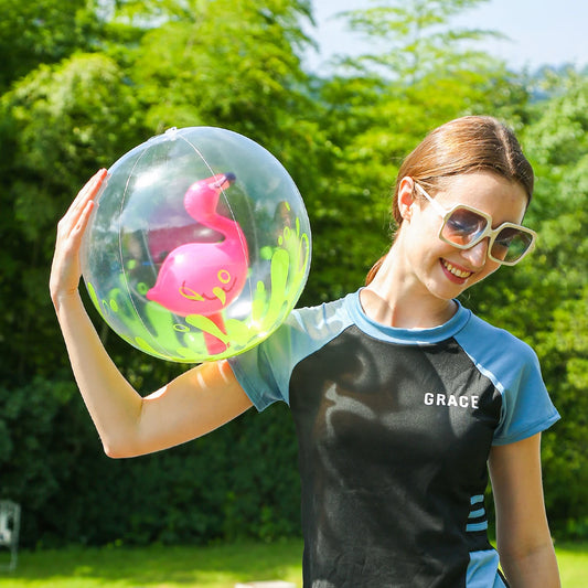 SS69 30cm Transparent PVC Inflatable Beach Ball for Pool and Party Supplies