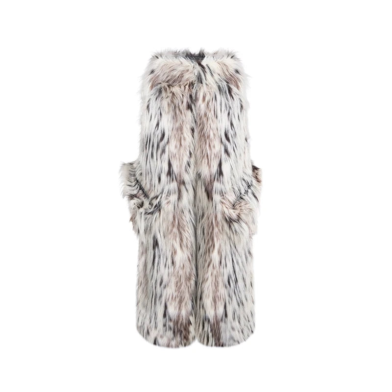 Mauroicardi Men's Faux Fur Wide Leg Pants
