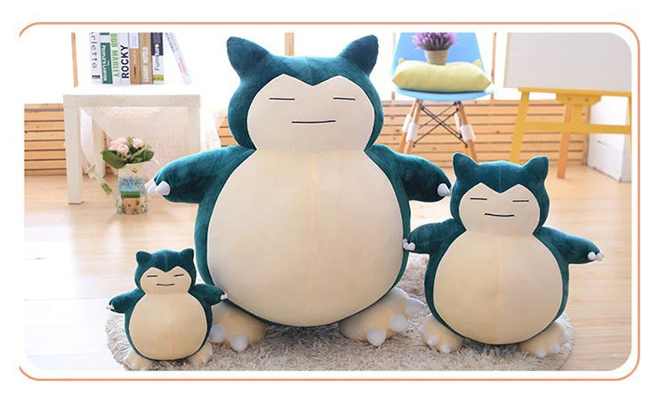 30/50cm Pokemon Snorlax Plush Toys Cartoon Japan Anime Monster Elf Plush Doll Soft Stuffed Animal Doll Birthday Gift For Girls SS69