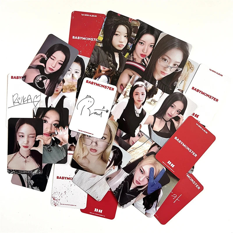 8pcs/set KPOP BABYMONSTER Album HAPPY 1000 DAYS LOMO Card Tea Lu Bao Monster Photo Card AHYEON HARAM RORA RUKA ASA Postcard SS69