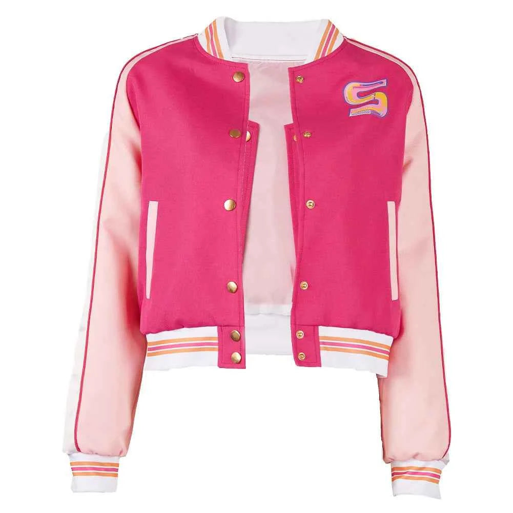 Sue Cosplay Sweater Costume The Movie Substance Women Pink Coat Jacket Dress Up Halloween Carnival Party Swimsuit Suit