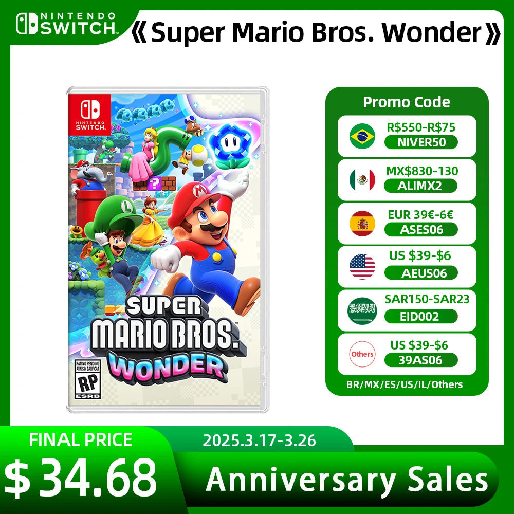 Super Mario Bros. Wonder Nintendo Switch Game Deals 100% Official Original Physical Game Card Action Genre for Switch OLED Lite SS69