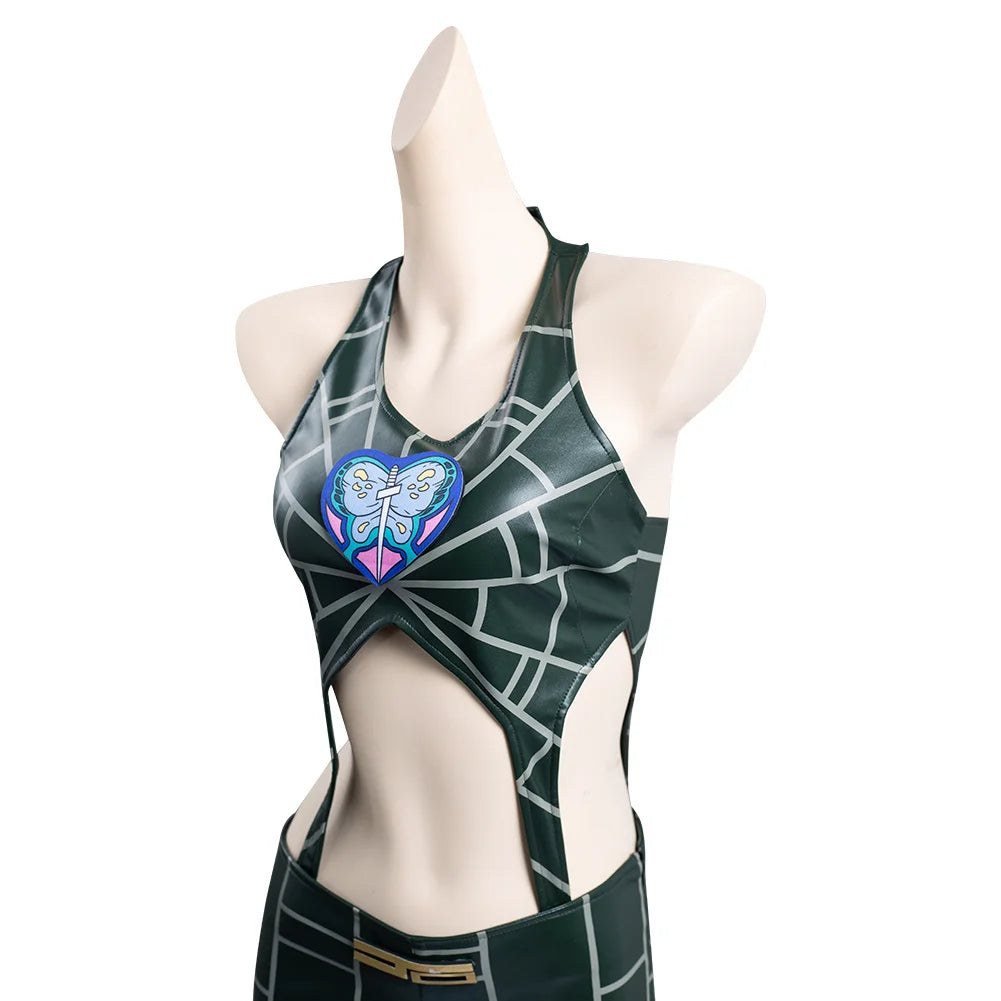 Stone Ocean Jolyne Cujoh Cosplay Costume Coat Jumpsuit Anime Bizarre Adventure Halloween Carnival Disguise Suit For Women
