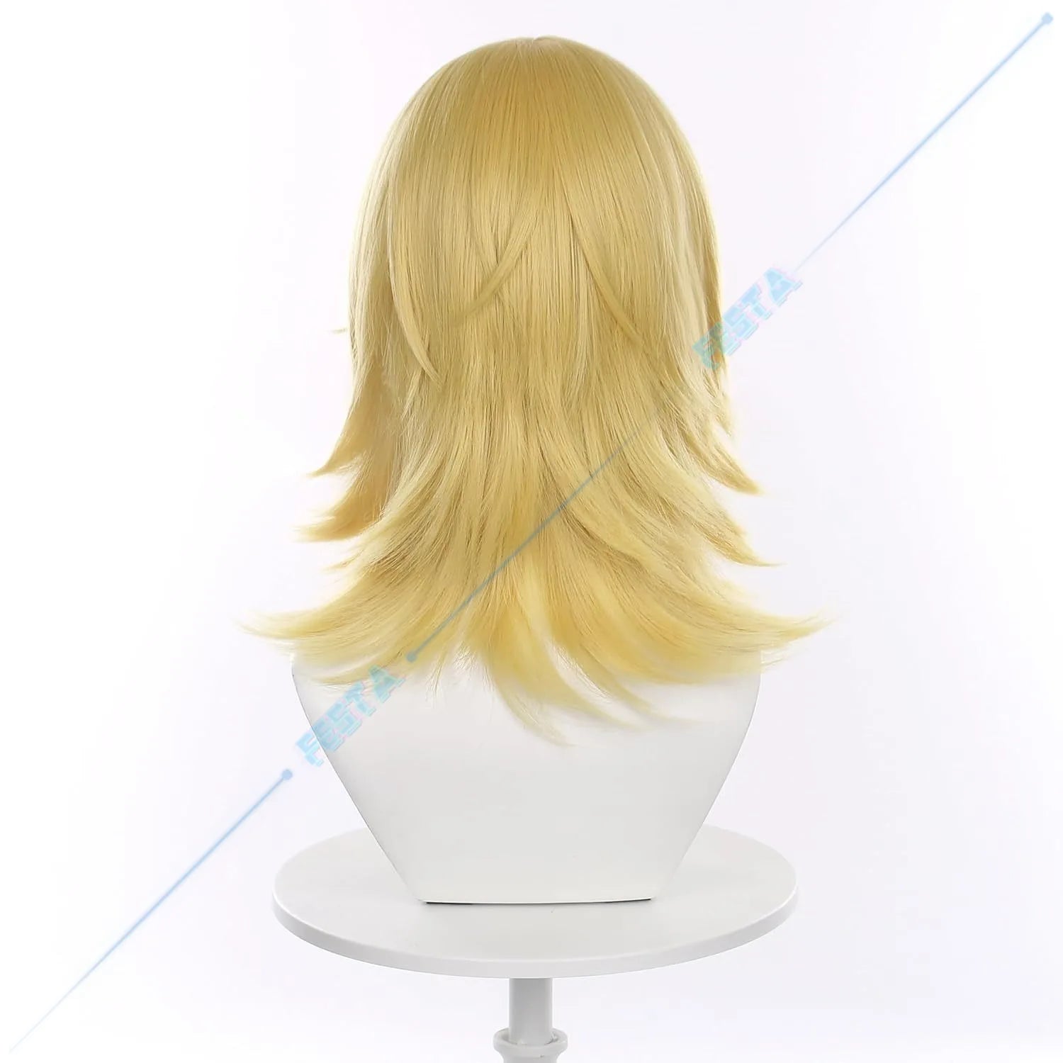 Steel Ball Run JOJO SBR Johnny Joestar Cosplay Wig JoJo's Bizarre Adventure Golden Blonde Layered Hair Star Print Beanie Hat