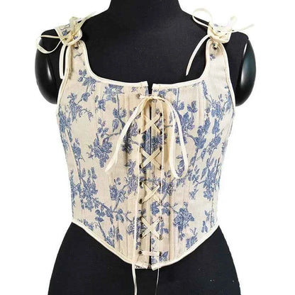 Lolita Tanks Corset Sexy Slimming Bandage Shapewear Women Evening Party Elegant Retro Bustier Top Streetwear Woman Clothes