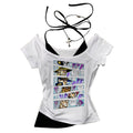 Jojo Bizarre Adventure crop top Aesthetic babydoll Streetwear shoujo girl style Fairy vintage  cropped harajuku woman t-shirt