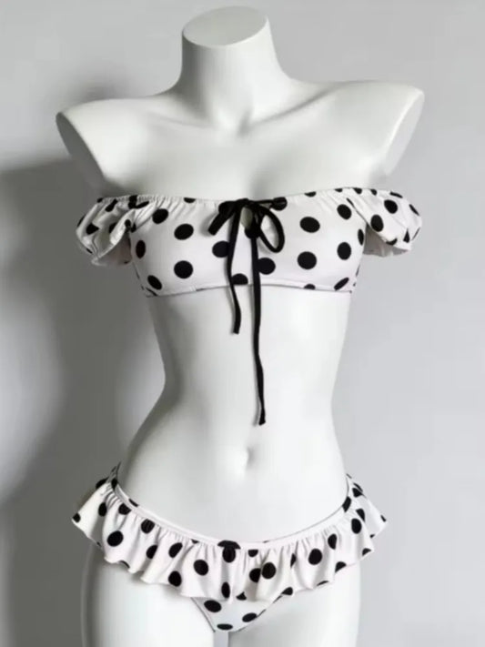 YUNZHAOLUCN Women's High Waist 4-Piece Bikini Set Solid Polyester Swimwear