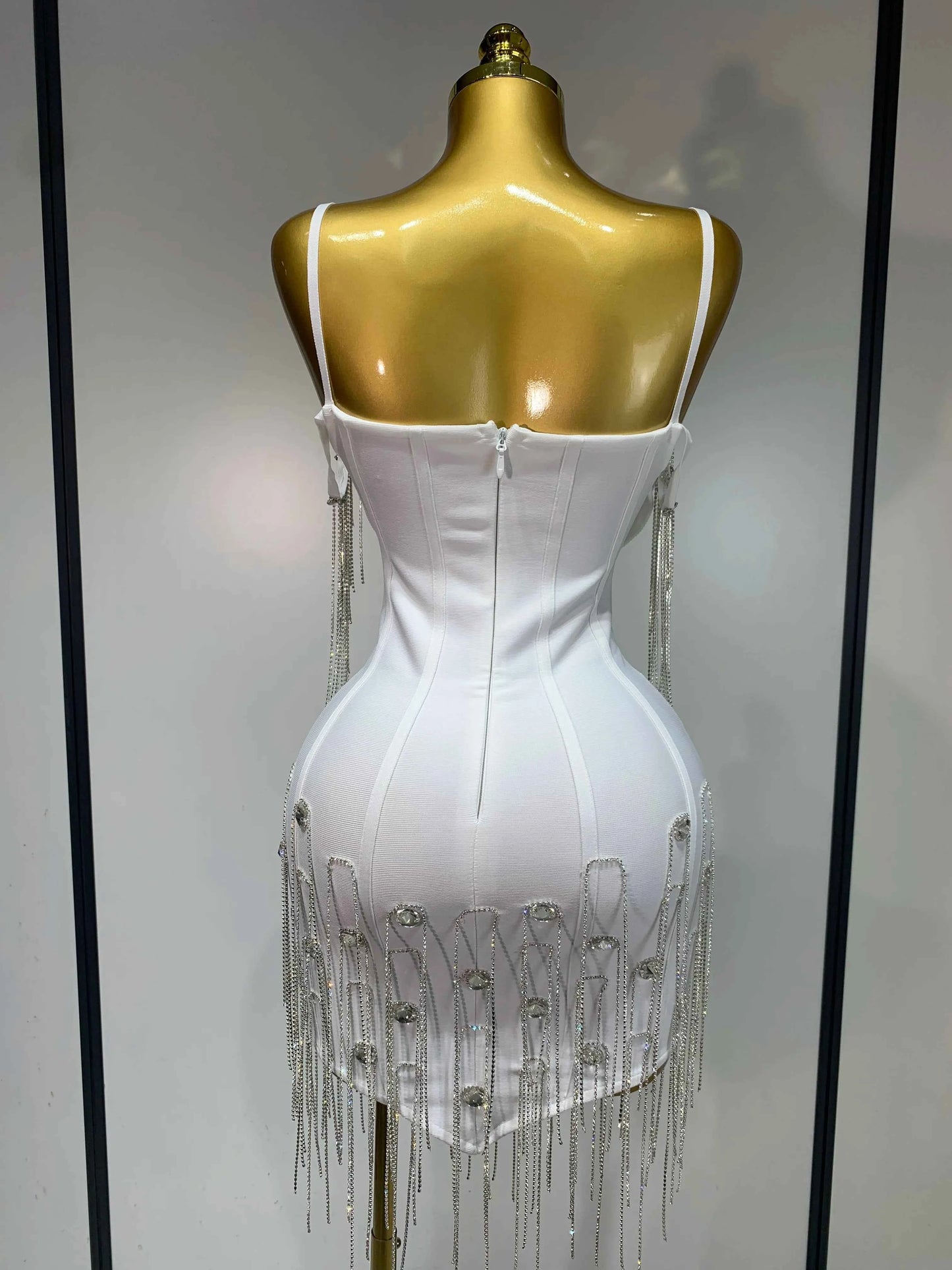 Women Sexy Backless Spaghetti Strap Bodycon Sleeveless Bandage Dress 2025 Elegant Prom Gown Club Evening Party Birthday Dresses