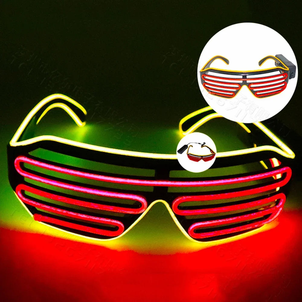 LED Glow Glasses with Blinking Modes for Parties