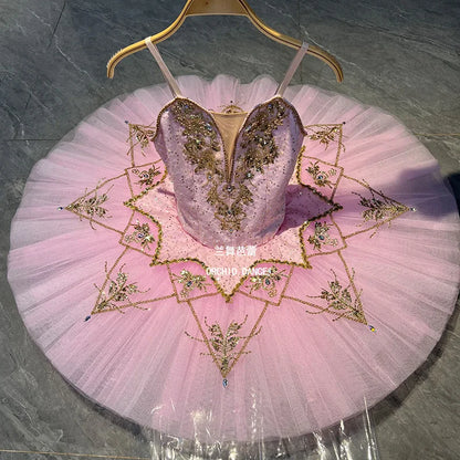 SS69 Swan Lake Gradient Champagne Ballet Tutu Performance Costume