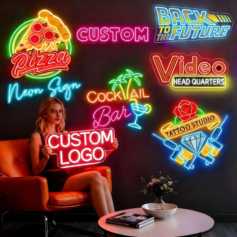 Custom LED Neon Sign for Business Logo & Wall Decor