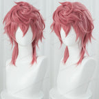 Anime Trish Una Cosplay Wig 40cm Pink Women Hair Heat Resistant Synthetic Wigs+Wig Cap