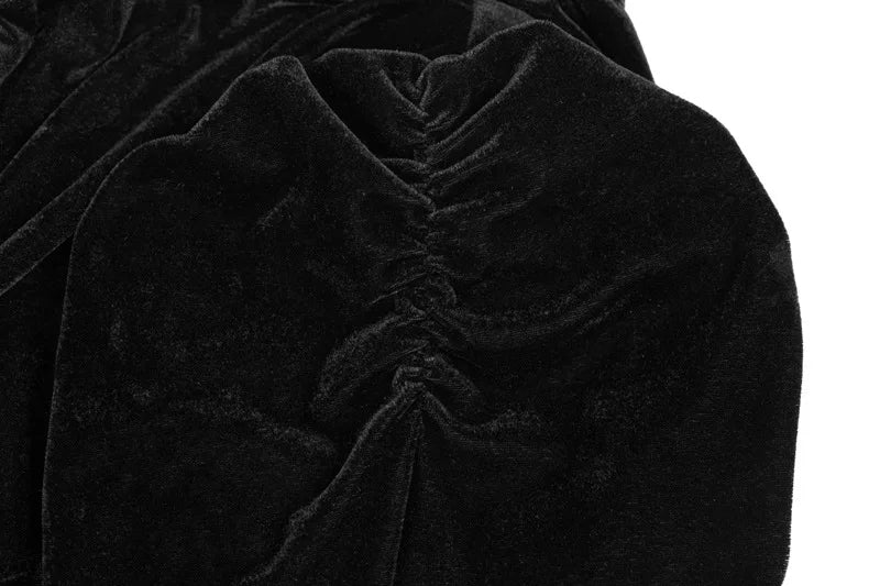 Medieval Steampunk Jacket Black Tassel Stand Collar Short Top Women Gothic Coat Navel-exposed Long Sleeve Retro Slim Fit Coats SS69