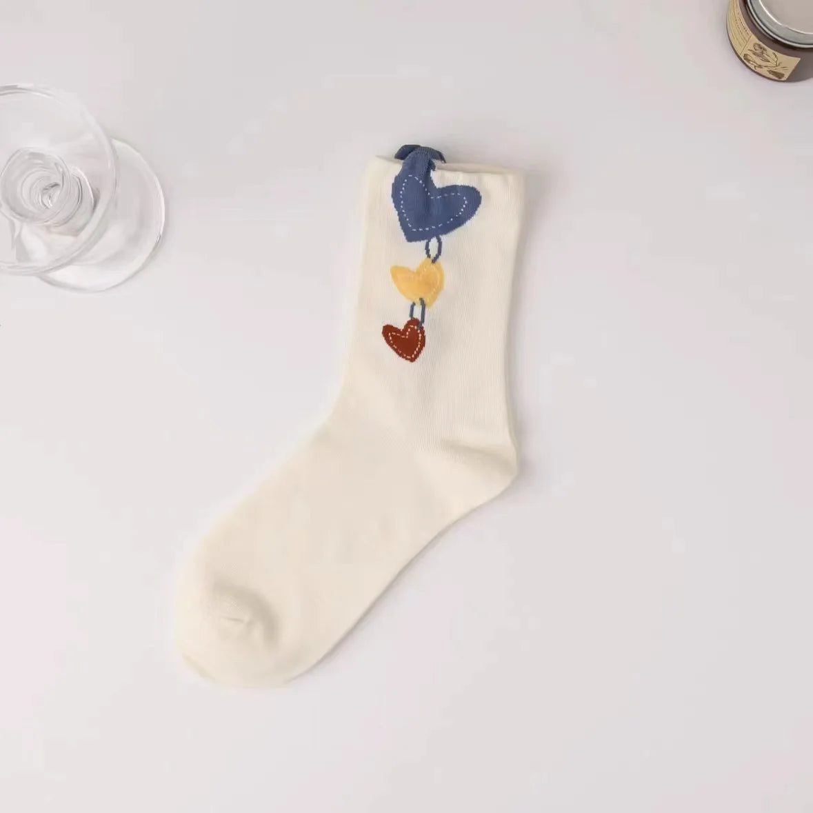 Fashion Harajuku Retro Floral Vintage Socks Woman Novelty Ethnic Elegant Cotton Casual Breathable Ladies Girls Dress Sox Autumn SS69 8.69 LYYZ10H2 / 35 - 40