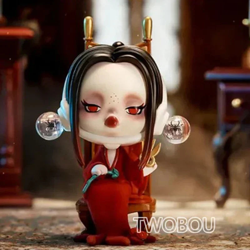 POP MART SKULLPANDA Addams Family Series Blind Box Mystery Box Guess Bag Toys Doll Cute Anime Figure Desktop Ornaments
