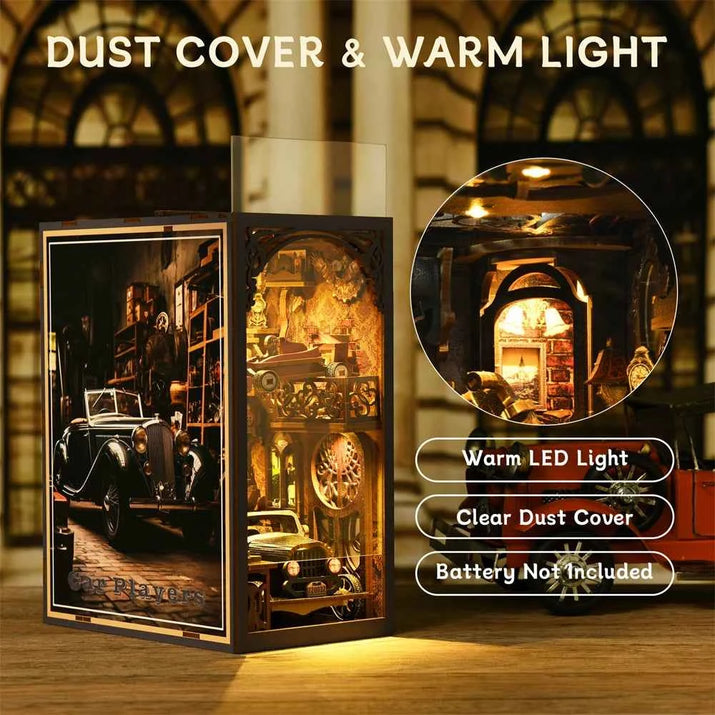 - Book Nook Kit Classic Car F1 DIY Wooden Puzzle Bookshelf Insert Decor ...