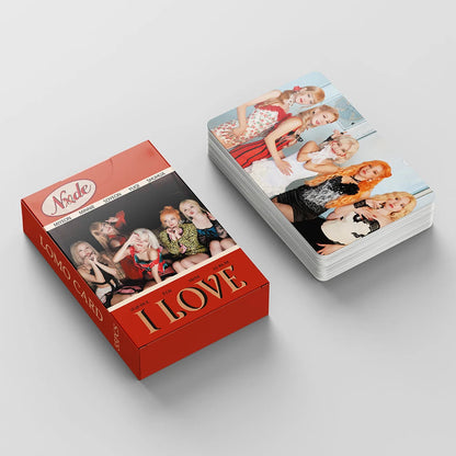 KPOP 55cards/set (G) I-DLE Album Card I FEEL Album GIDLE Ye Shuhua MINNIE Printed Photo Card LOMO Card Gift For Girls Collection SS69