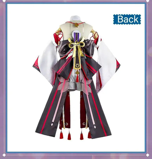 Yae Miko Anime Cosplay Costume Set Cotton Chinese Style Uniform for Women