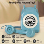 Bluetooth Landline Phone, Retro Bluetooth Home Phone Compatible with Android & iOS, Wireless Cordless Telephone with Speakerphon