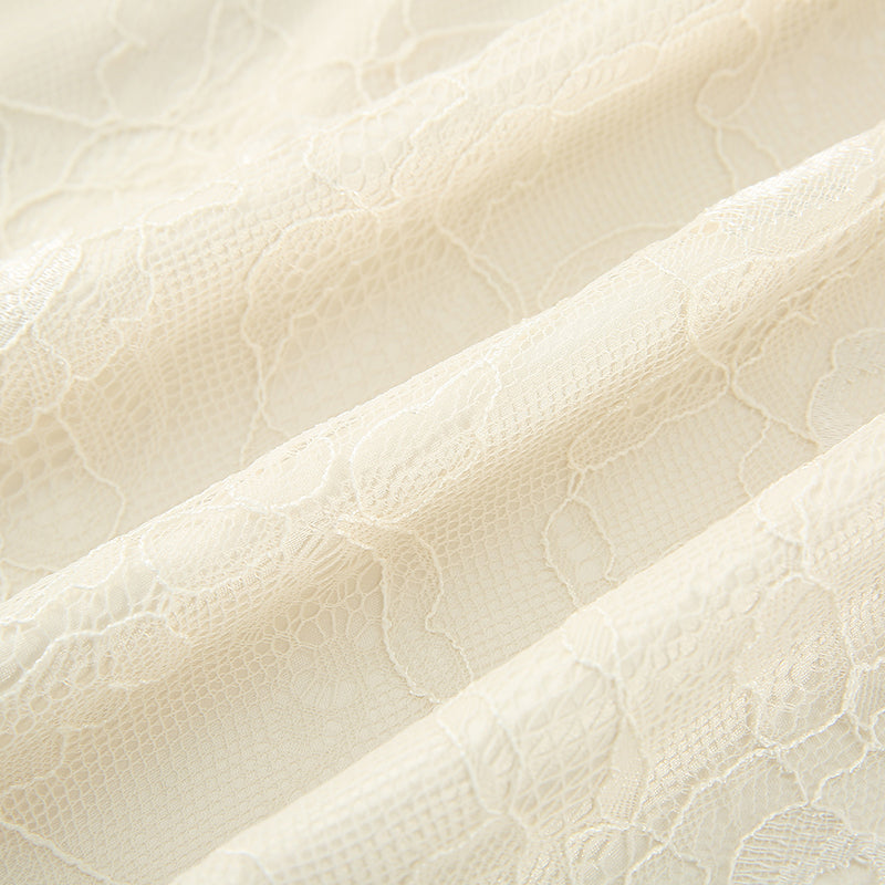 Xingqing 2024 Sweet Fairy Grunge Lace A Line Dresses Summer Women Patchwork Puff Sleeve Kawaii Dress 2000s Aesthetic Outfits SS69